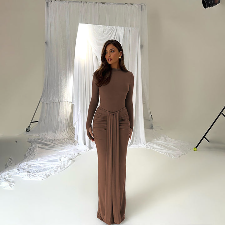 Women Pleated Maxi Dress