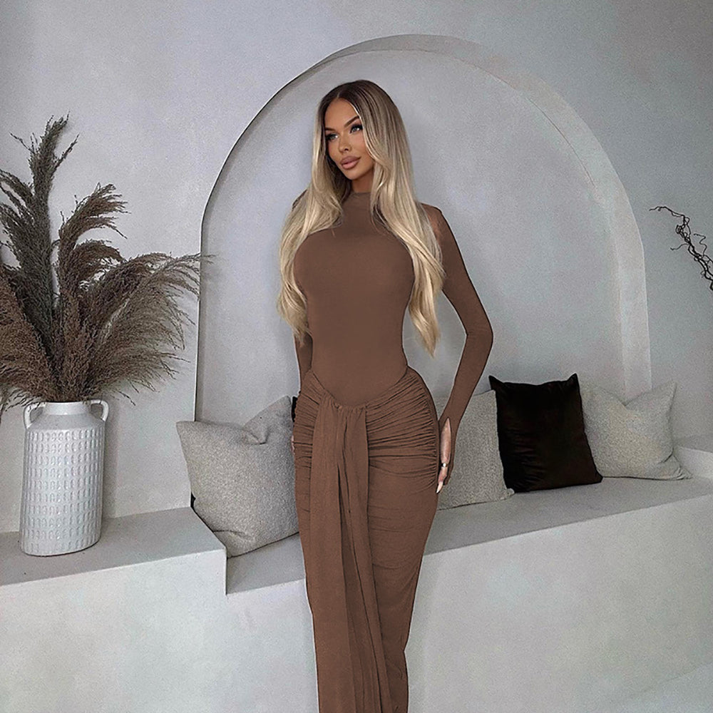 Women Pleated Maxi Dress