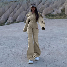 Women Loose Fit Cargos Trousers