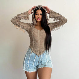 Women Solid Hood Top