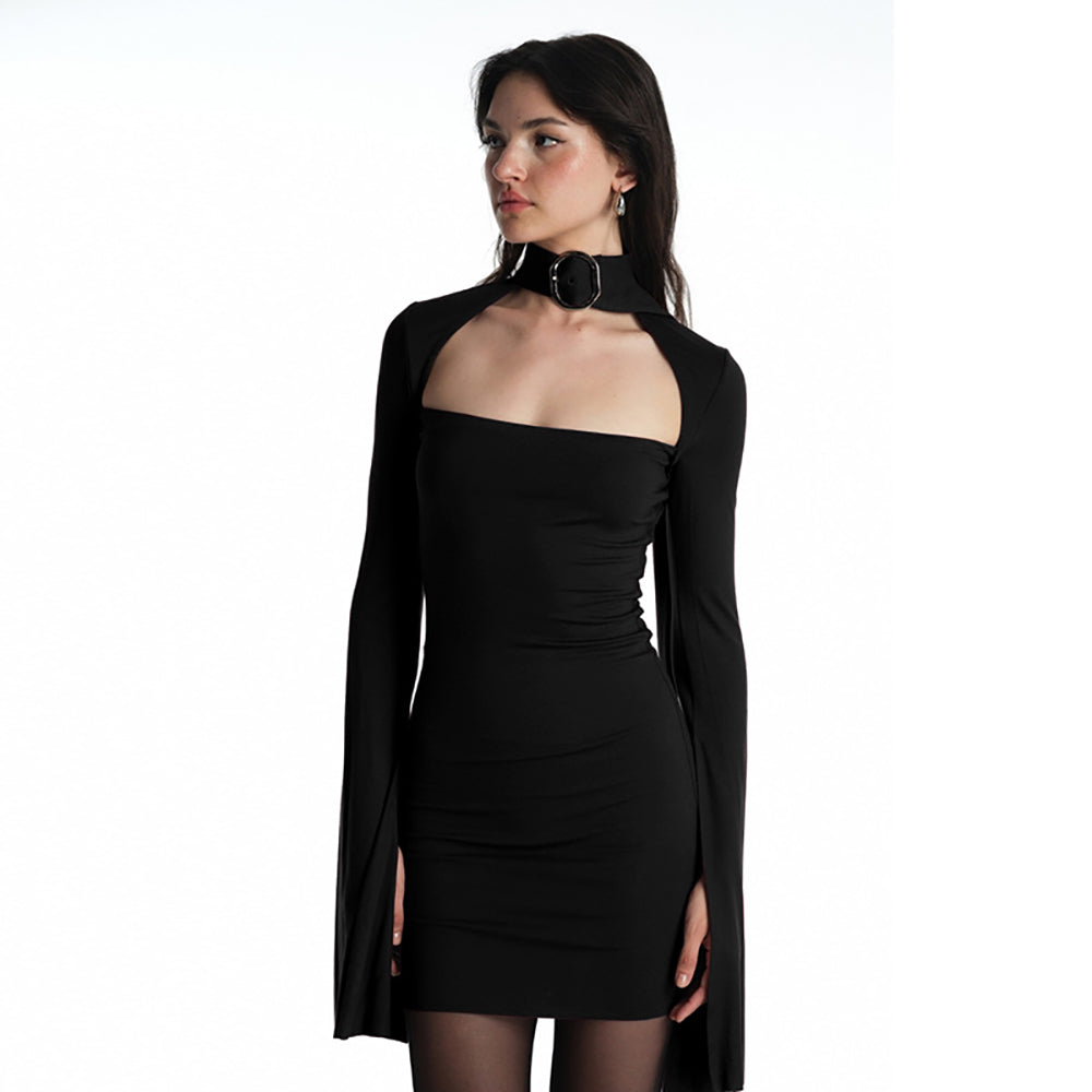 Women Solid Crepe Bodycon mini  Dress