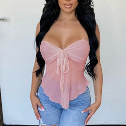 Women Strapless Bardot Top