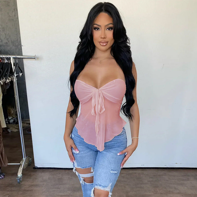 Women Strapless Bardot Top