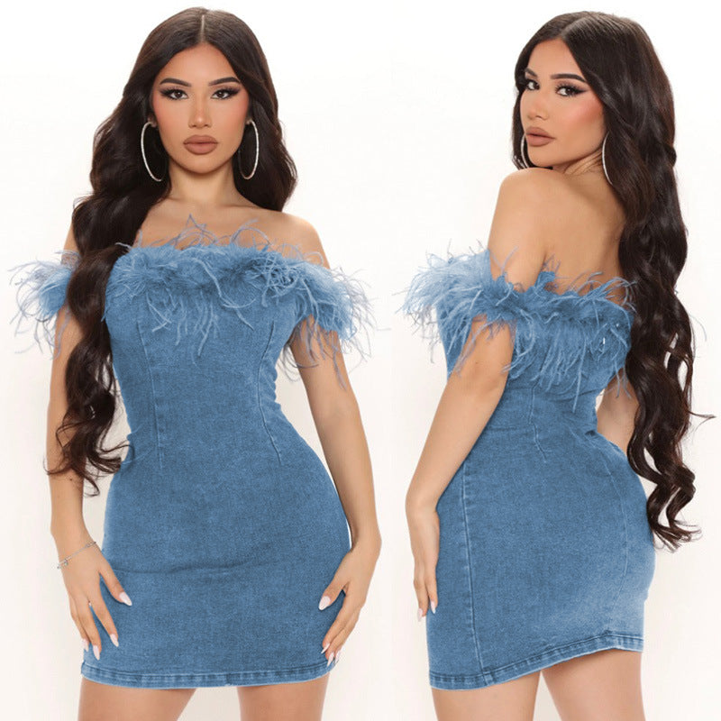 Off Shoulder Bodycon Mini Dress