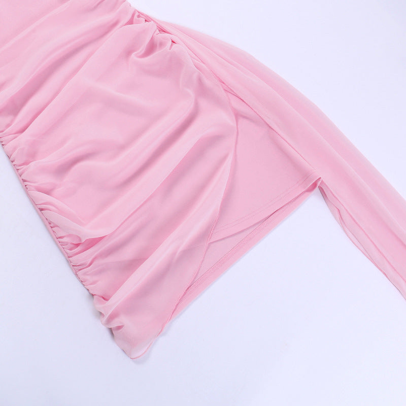 StyleCast Pink Off-Shoulder Mini Dress