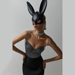 Women Embellished Shoulder Straps Top