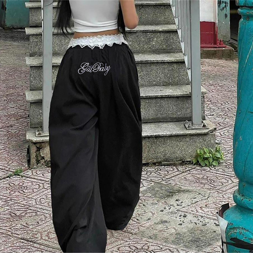 Women Loose Fit Easy Wash Trousers