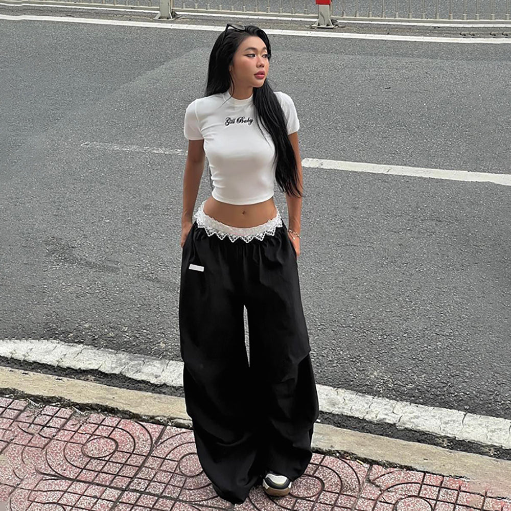 Women Loose Fit Easy Wash Trousers