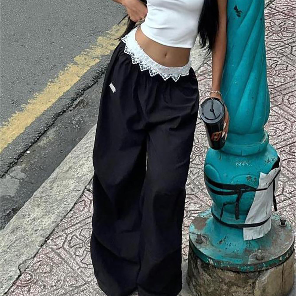 Women Loose Fit Easy Wash Trousers