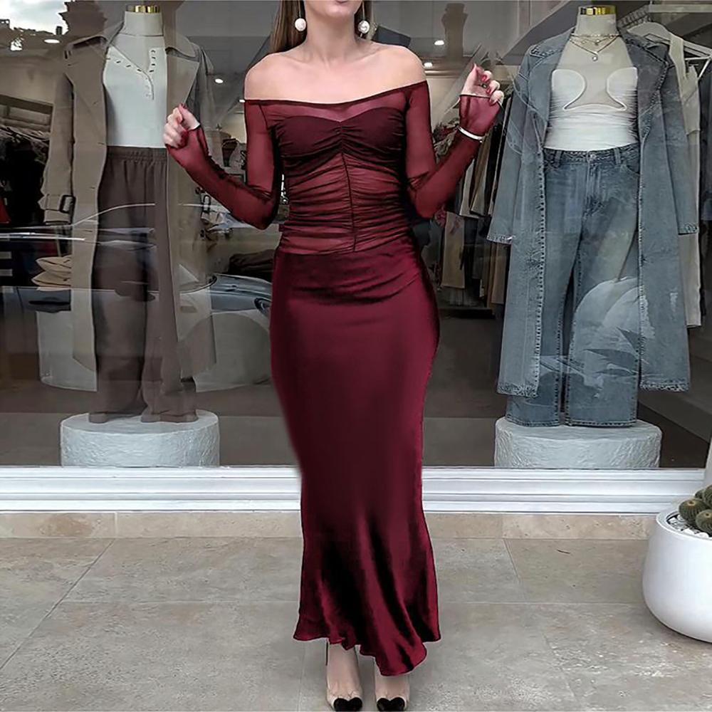 Women Off-Shoulder Bodycon Dress