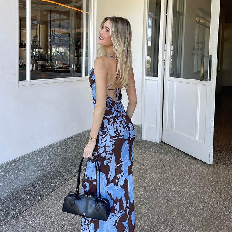 Women Floral Print Fit & Flare Maxi Dress