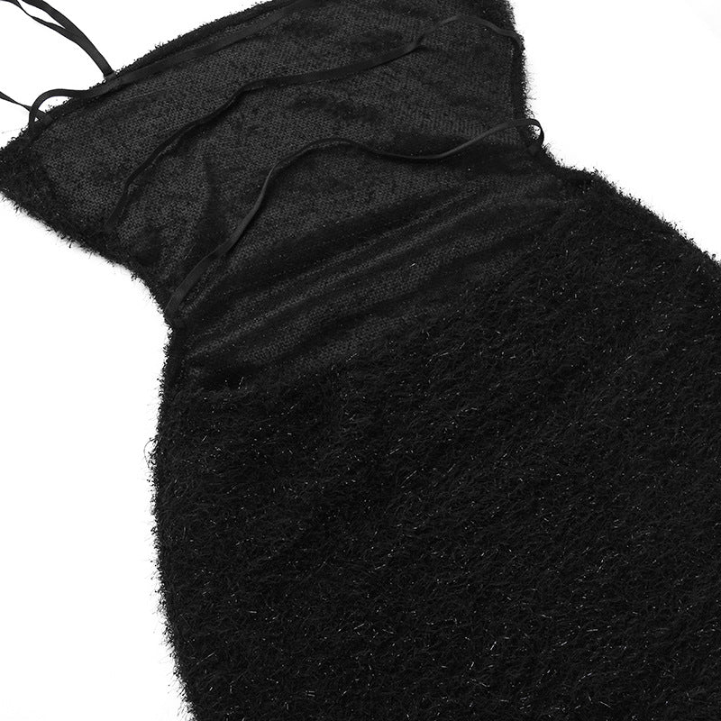 Black Embellished Sleeveless Maxi Dress