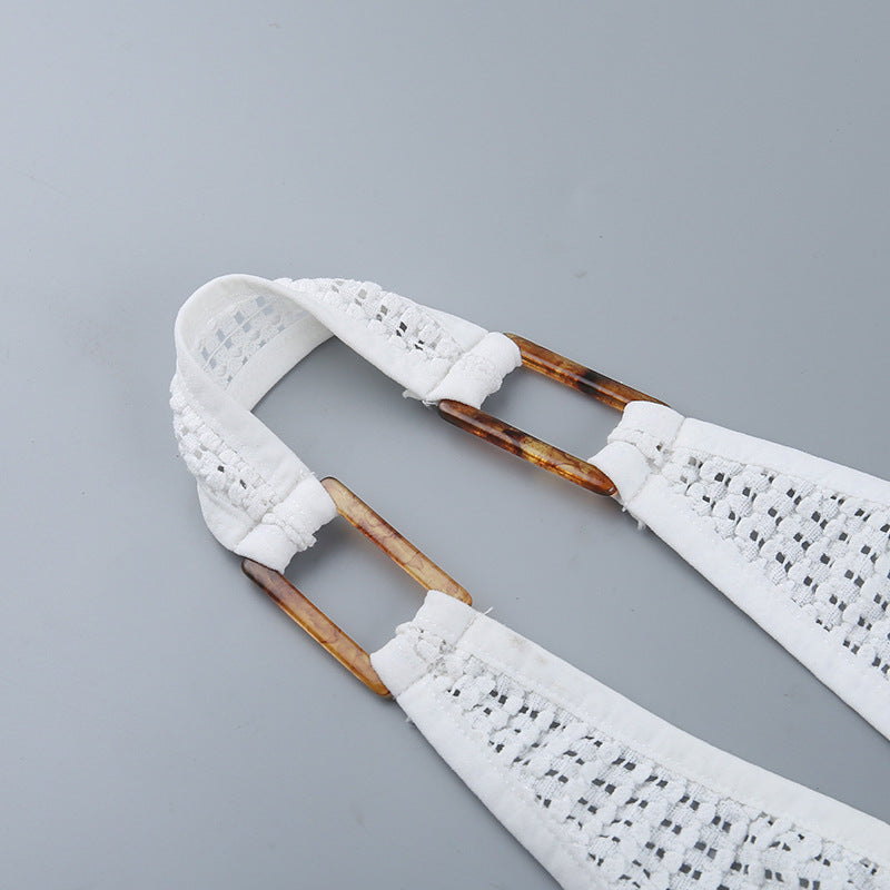 White Halter Neck Co-Ords
