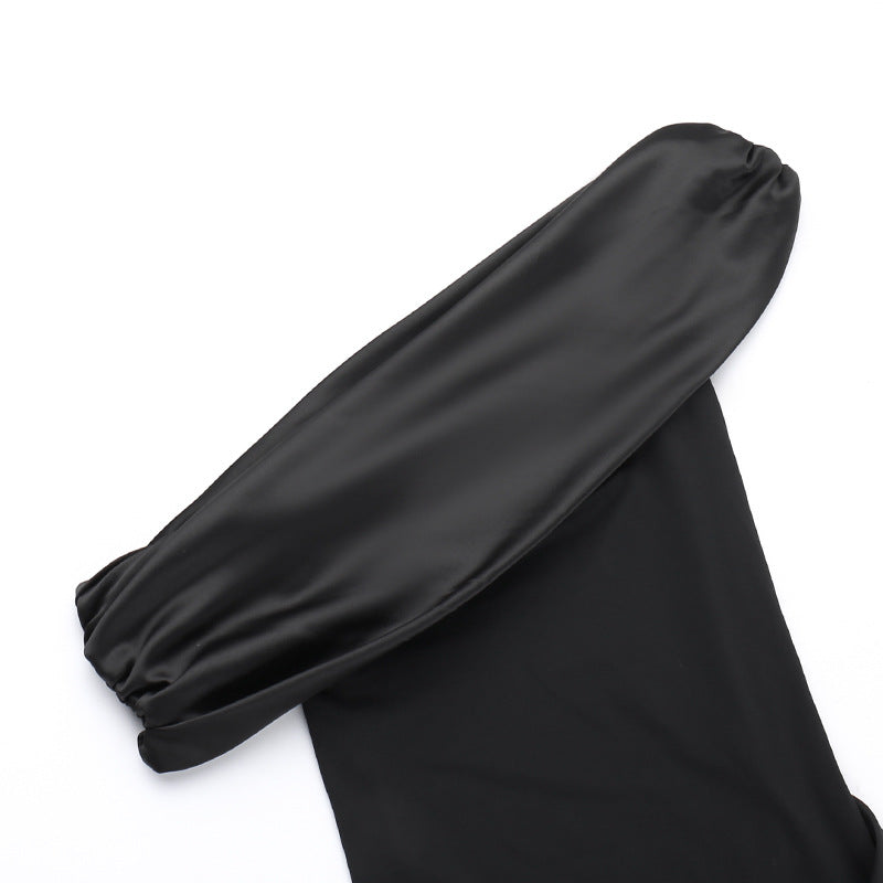 Black Off-Shoulder Maxi Dress