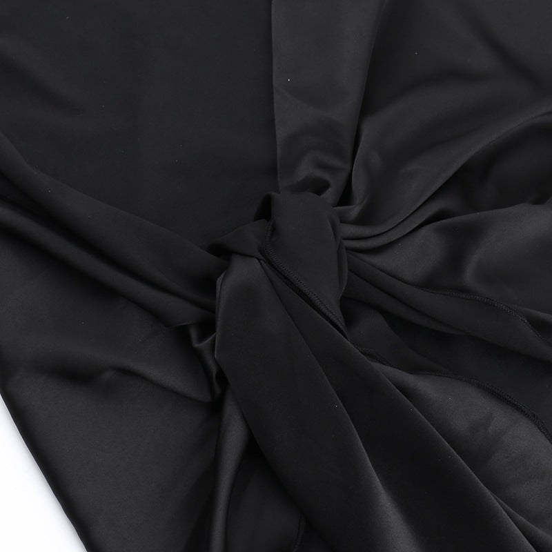 Black Off-Shoulder Maxi Dress
