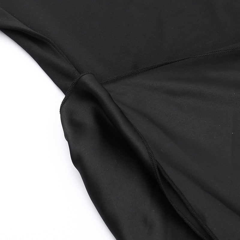 Black Off-Shoulder Maxi Dress