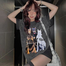 Printed Round Neck Top