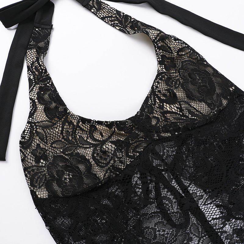 Self Design Lace Tank Top