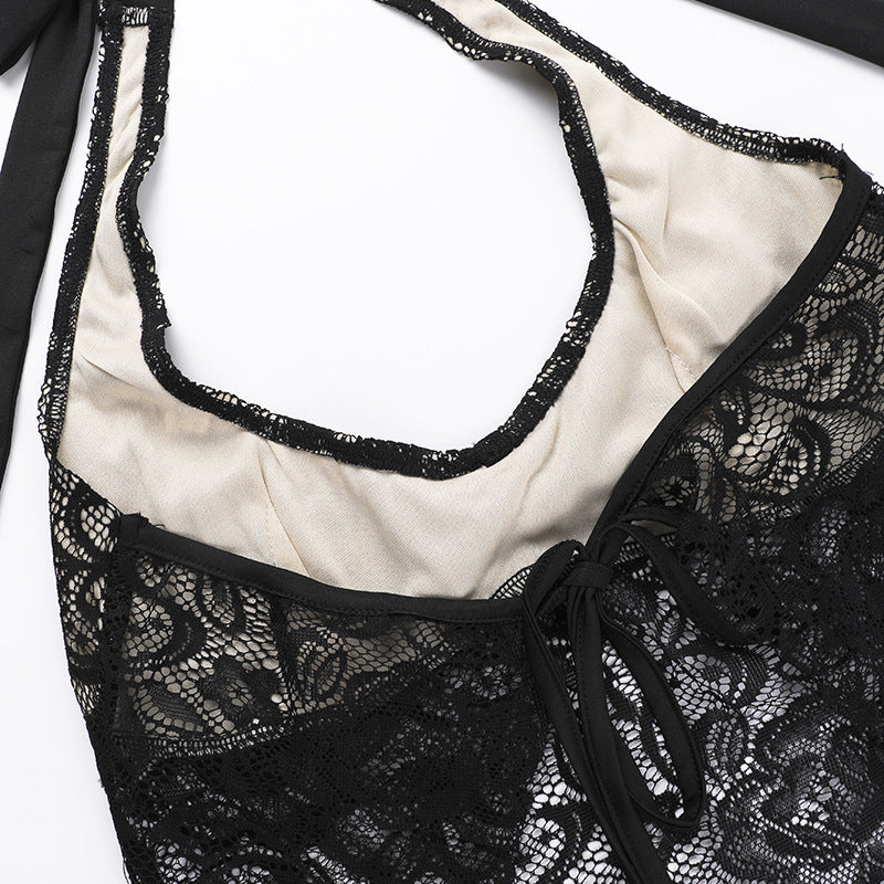 Self Design Lace Tank Top