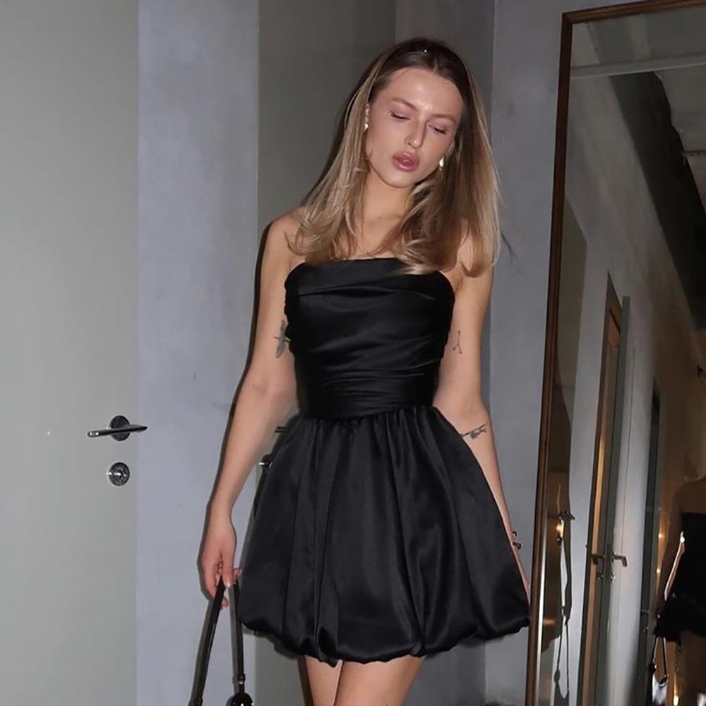 Strapless Bandeau Mini Dress