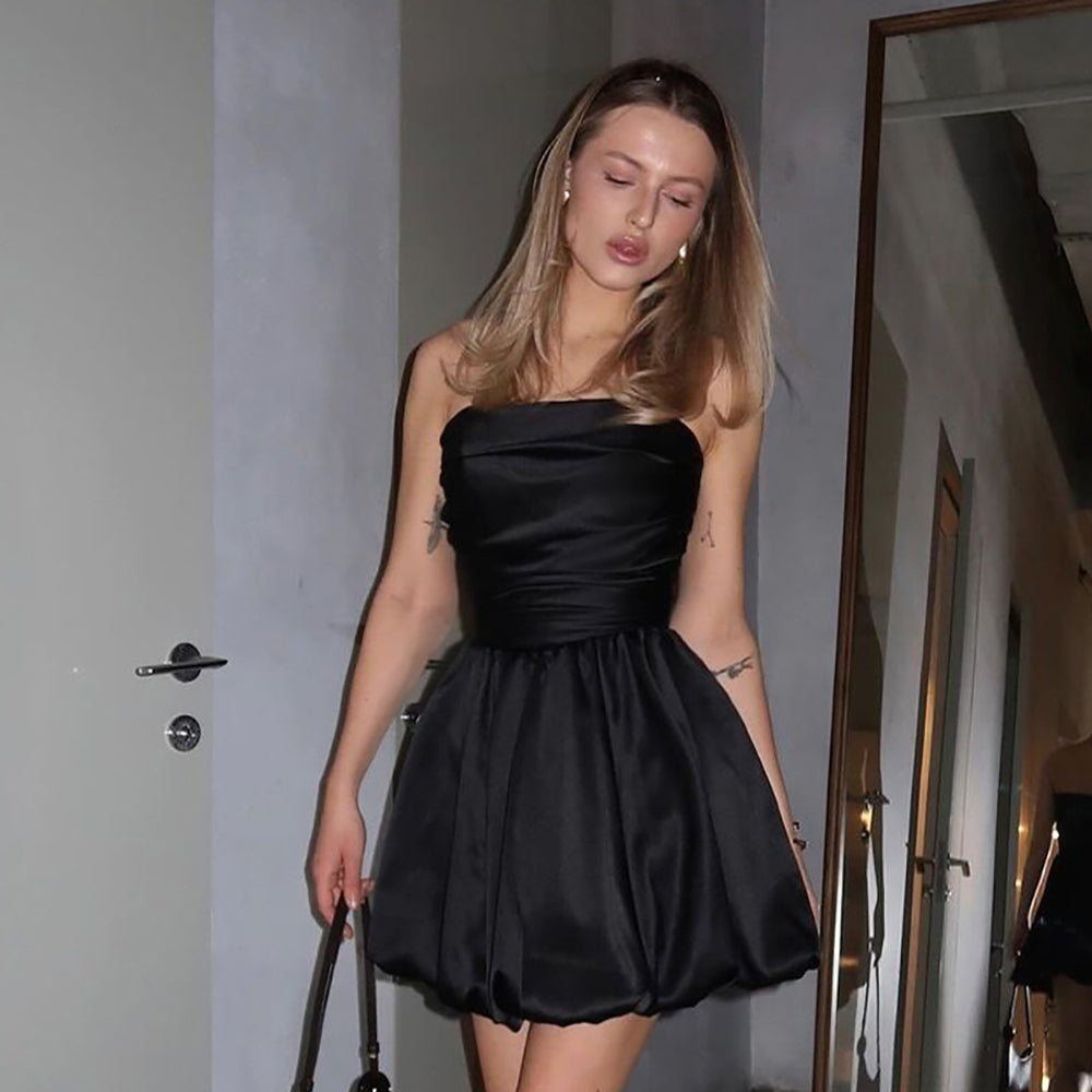 Strapless Bandeau Mini Dress
