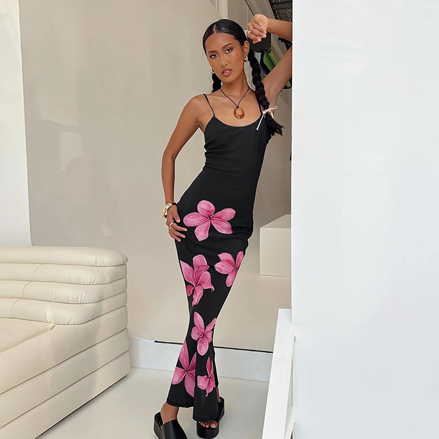 Women Floral Printed Maxi Dress