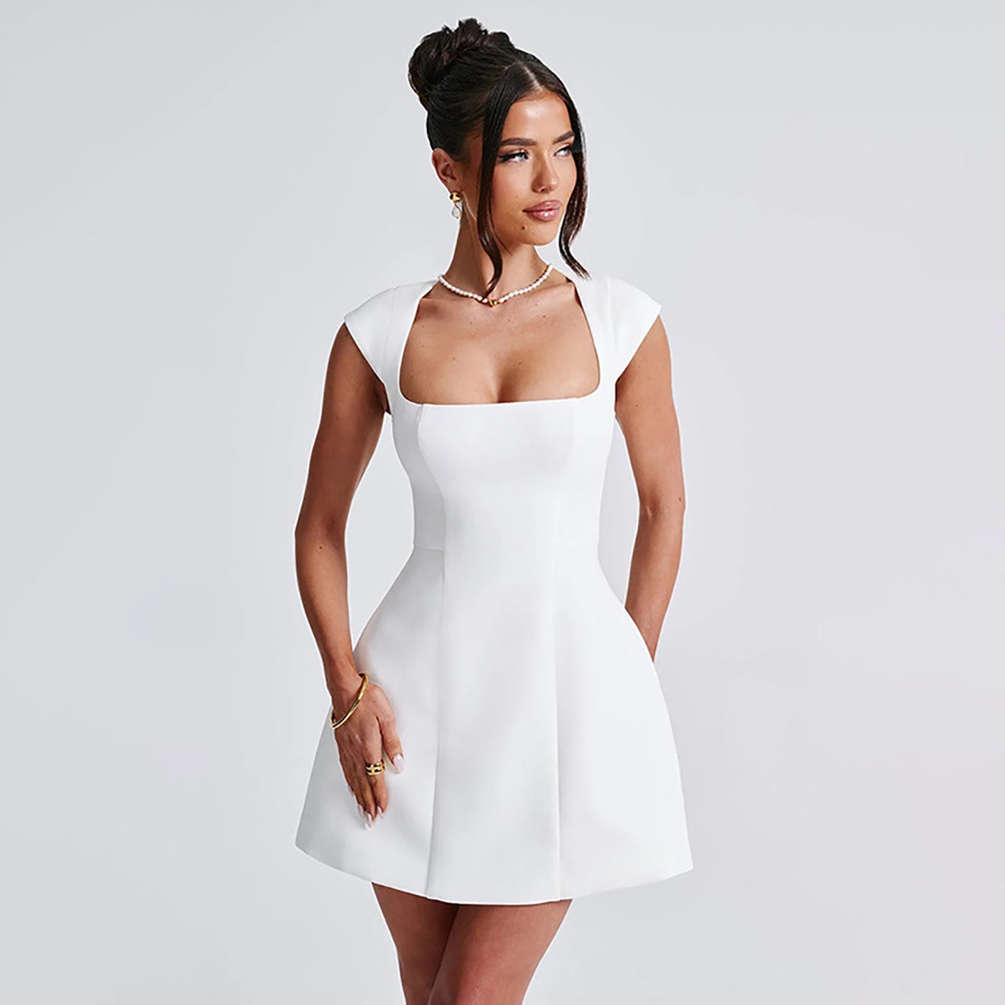 Women Fit and Flare Mini Dress