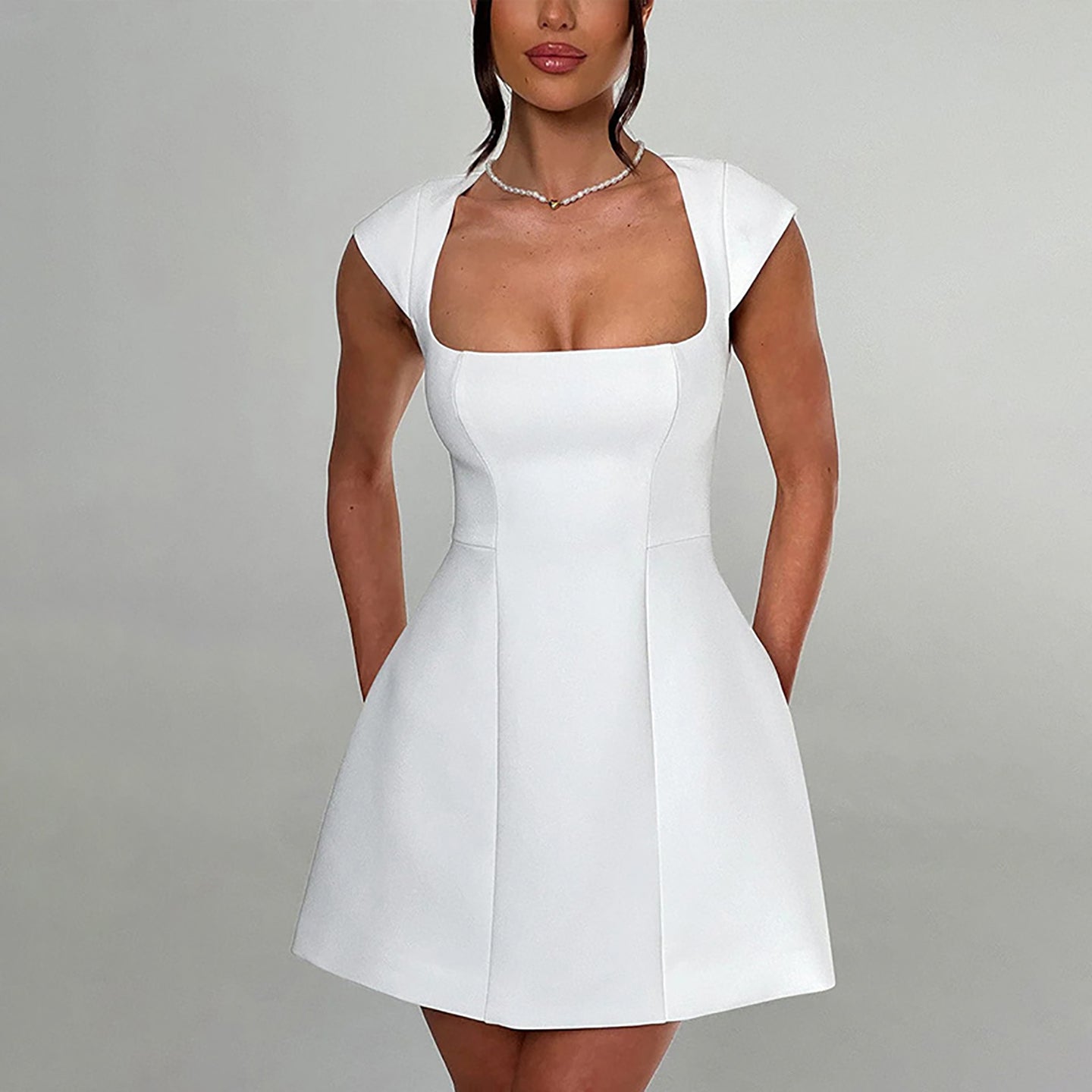 Women Fit and Flare Mini Dress