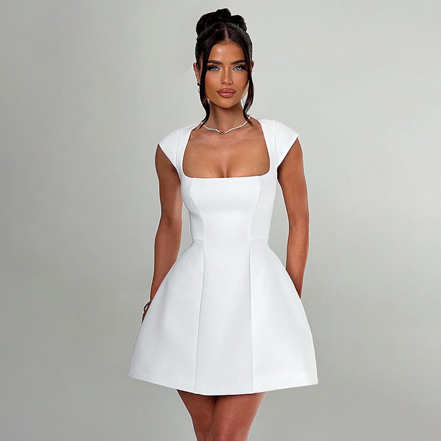 Women Fit and Flare Mini Dress