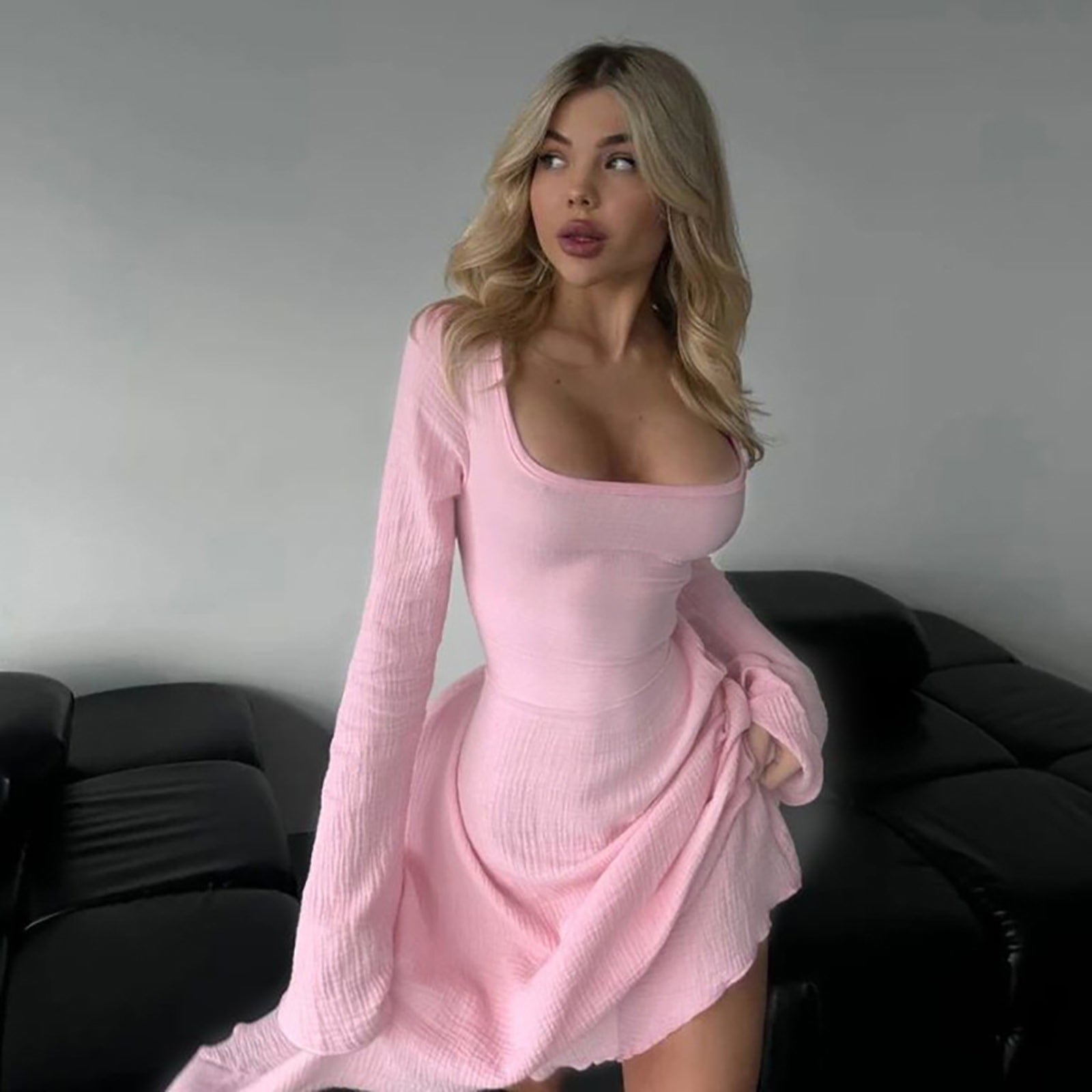 Women Fit & Flare Midi Dress