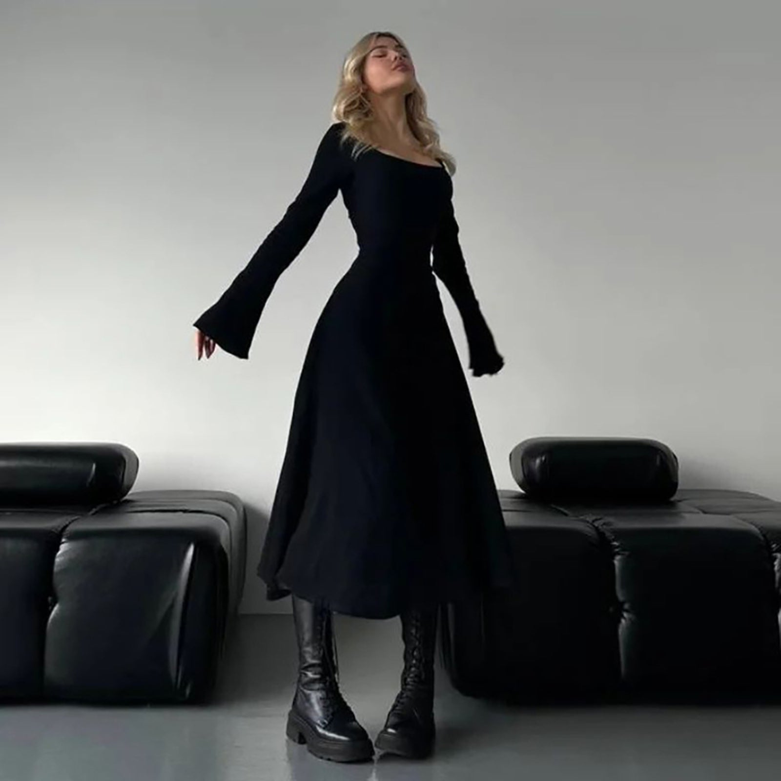 Women Fit & Flare Midi Dress