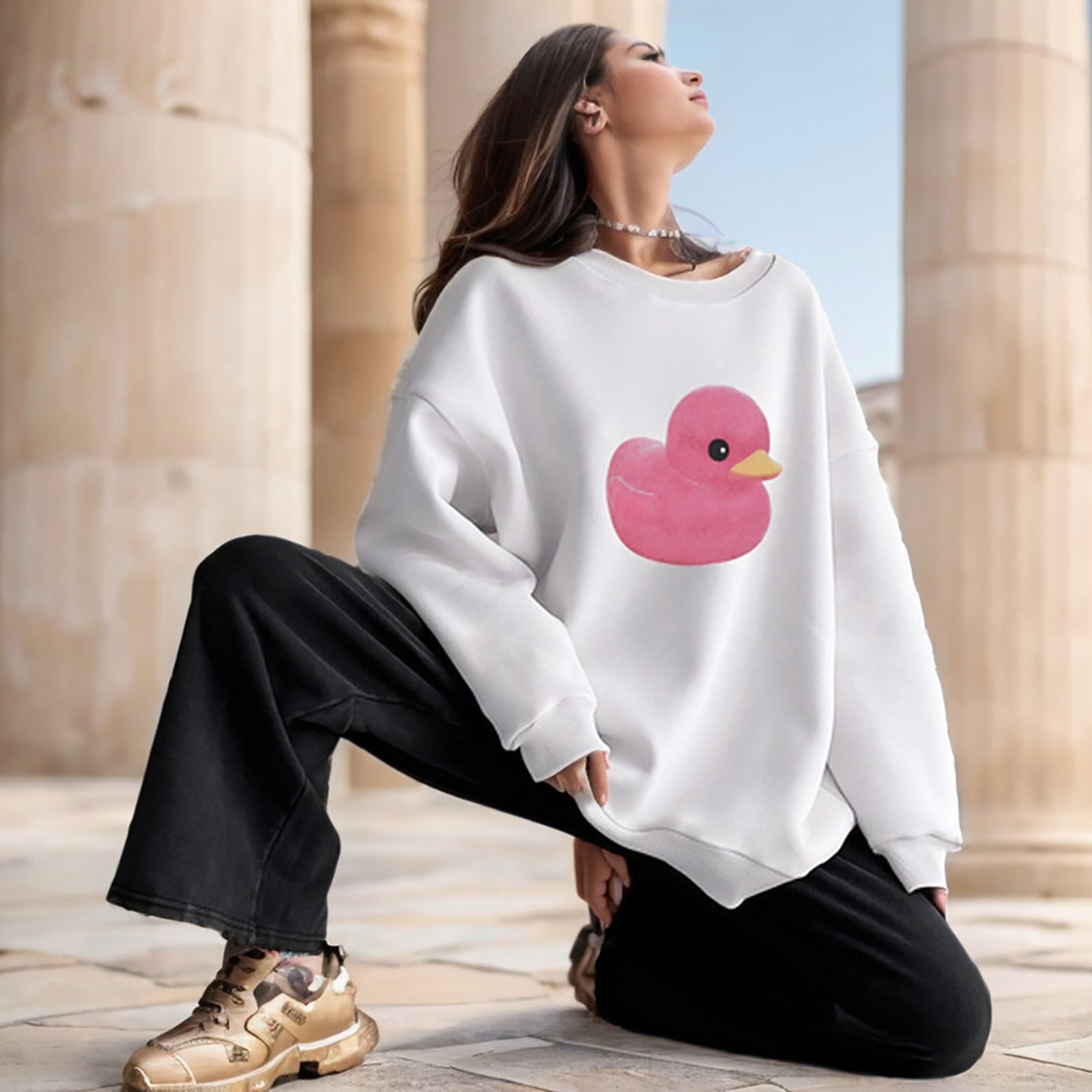 Women Printed Sweatshirt