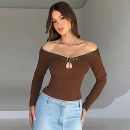 Women Solid Off-Shoulder Top