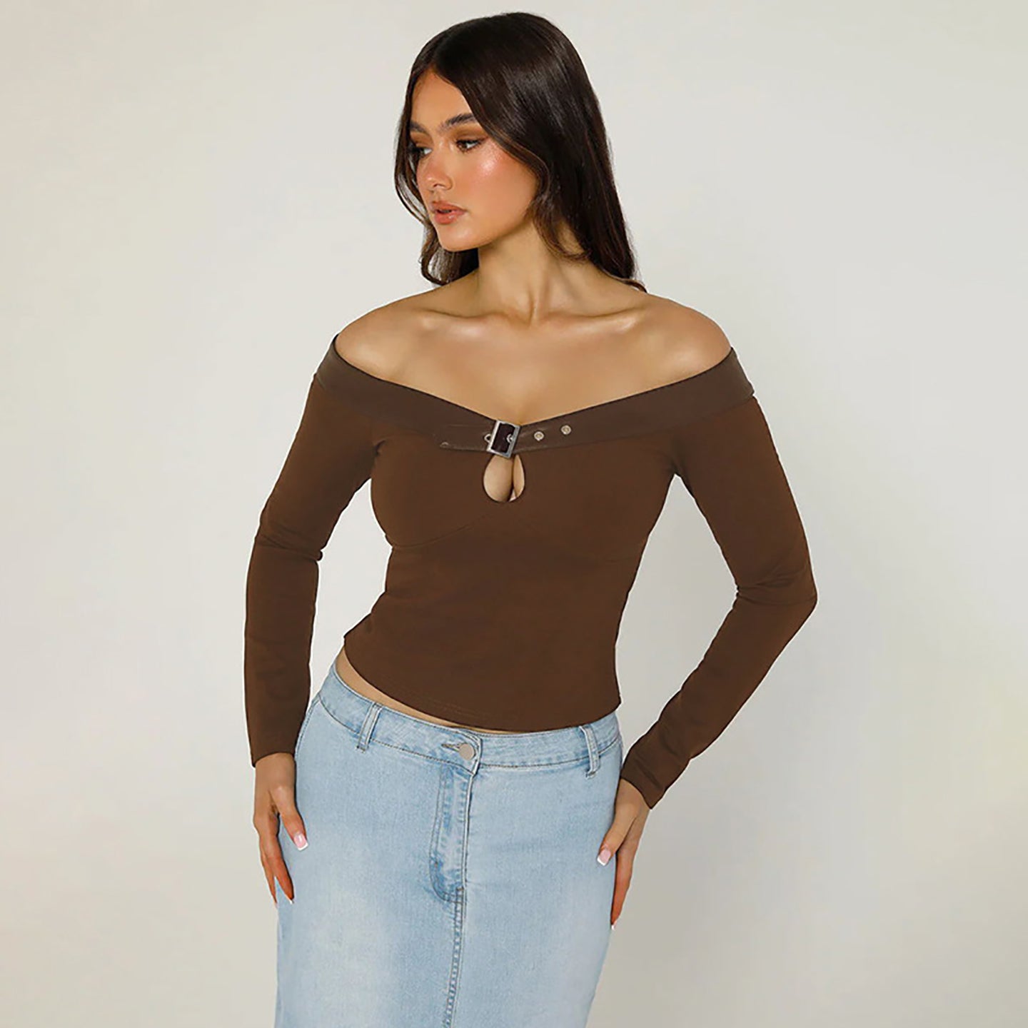 Women Solid Off-Shoulder Top