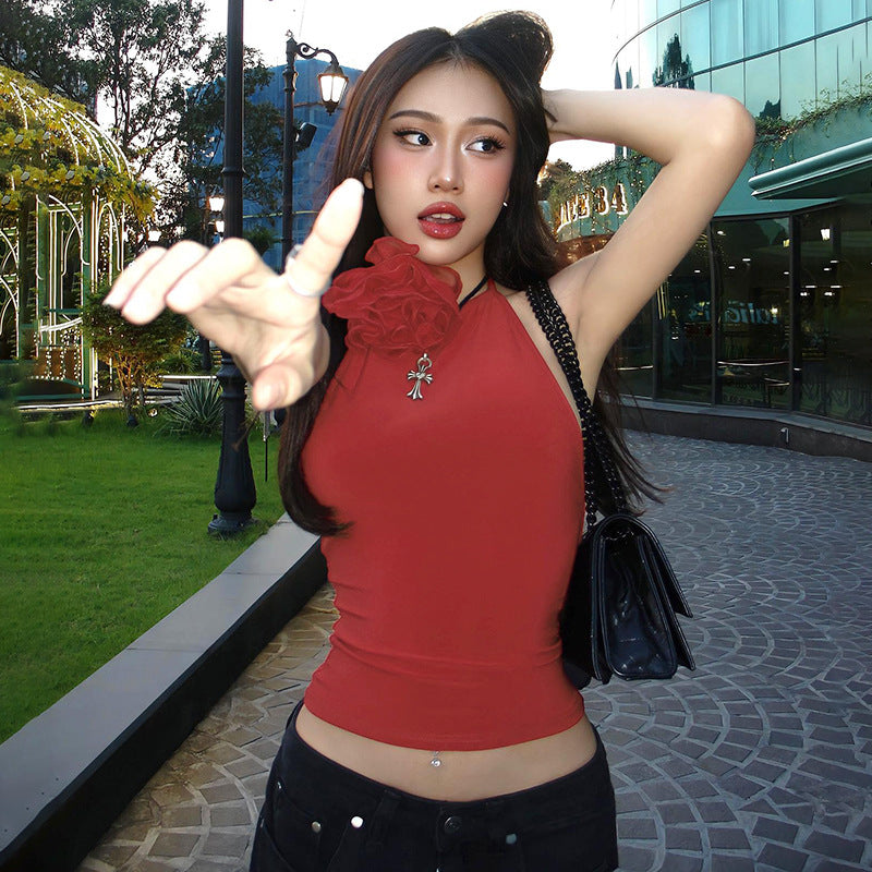 Women Sleeveless Crop Top