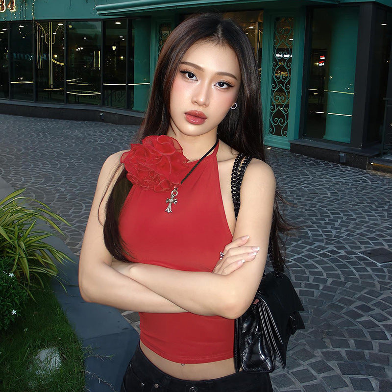 Women Sleeveless Crop Top