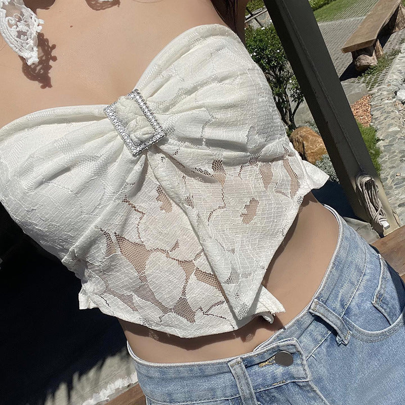 Women Print Off-Shoulder Tube Top