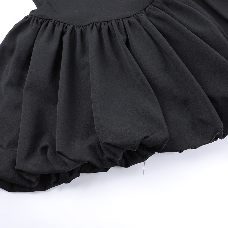 Square Neck Sleeveless Fit & Flare Mini Dress