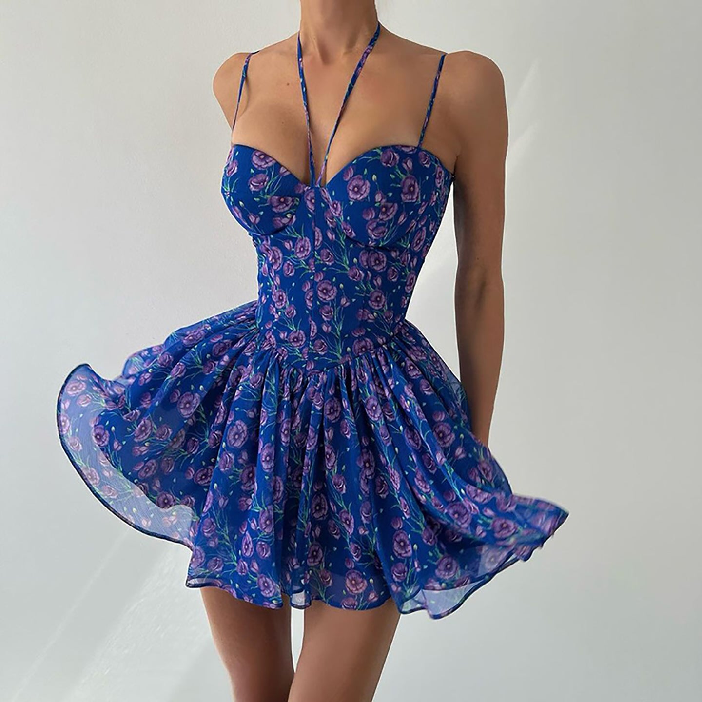 Floral Print Fit & Flare Dress
