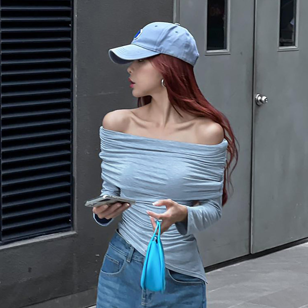Women Solid Off-Shoulder Top