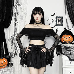 Women Off-Shoulder Crop Top