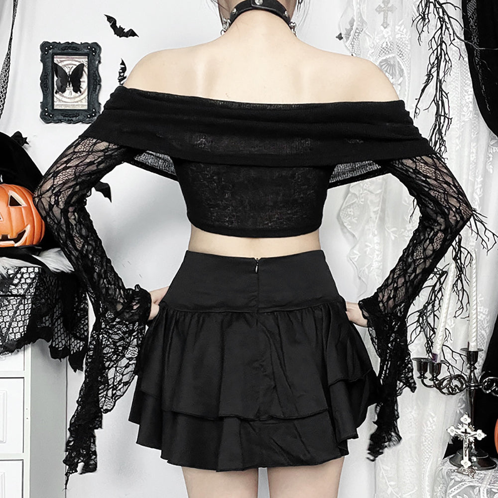 Women Off-Shoulder Crop Top