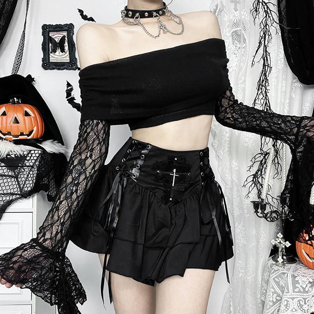 Women Off-Shoulder Crop Top