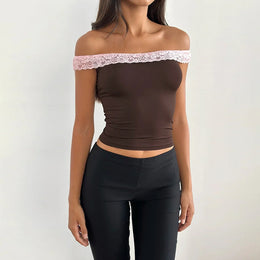 Women Off-Shoulder Fitted Top
