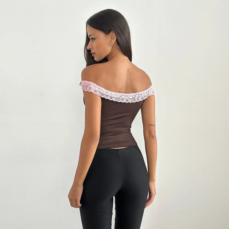 Women Off-Shoulder Fitted Top