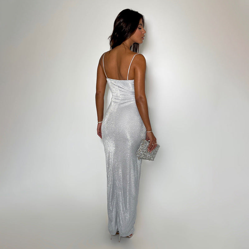 Embellished Sleeveless Maxi Dress