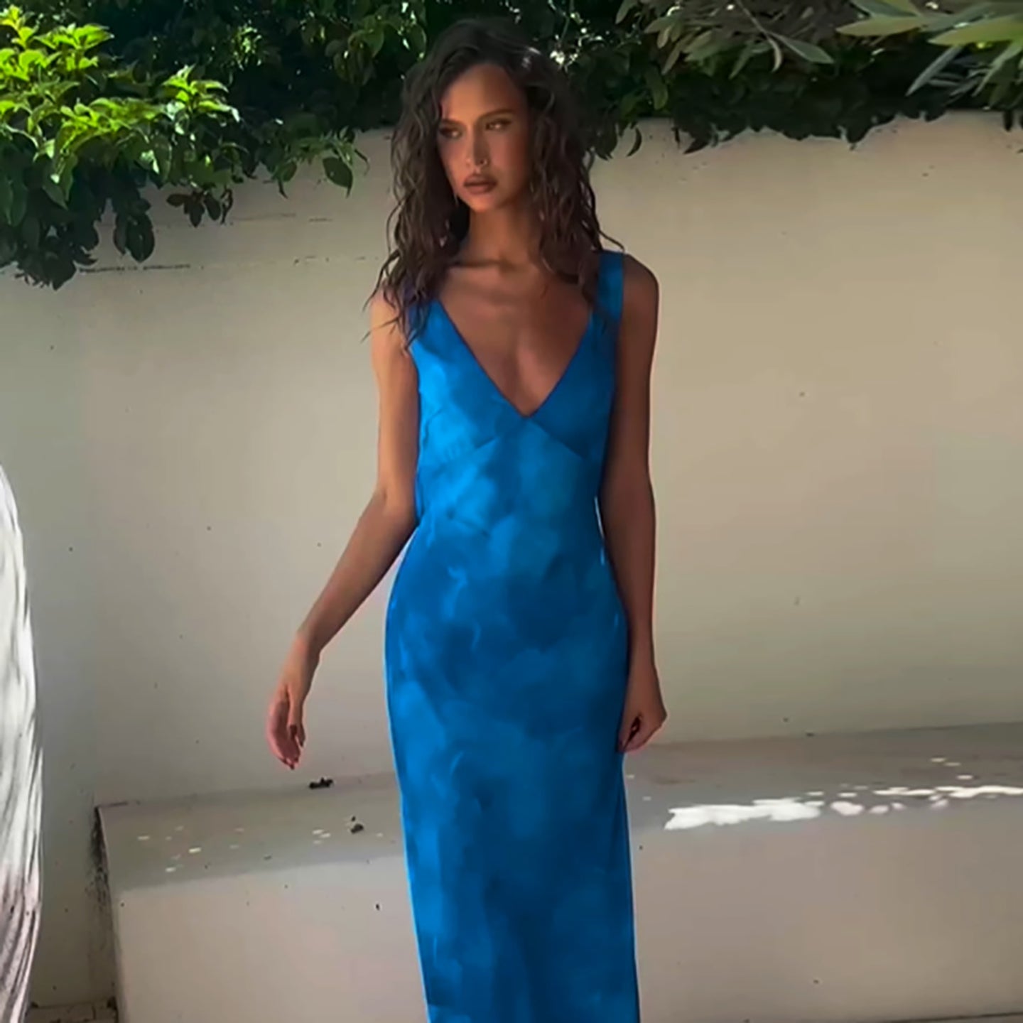 Tie and Dye Dyed Maxi Dress