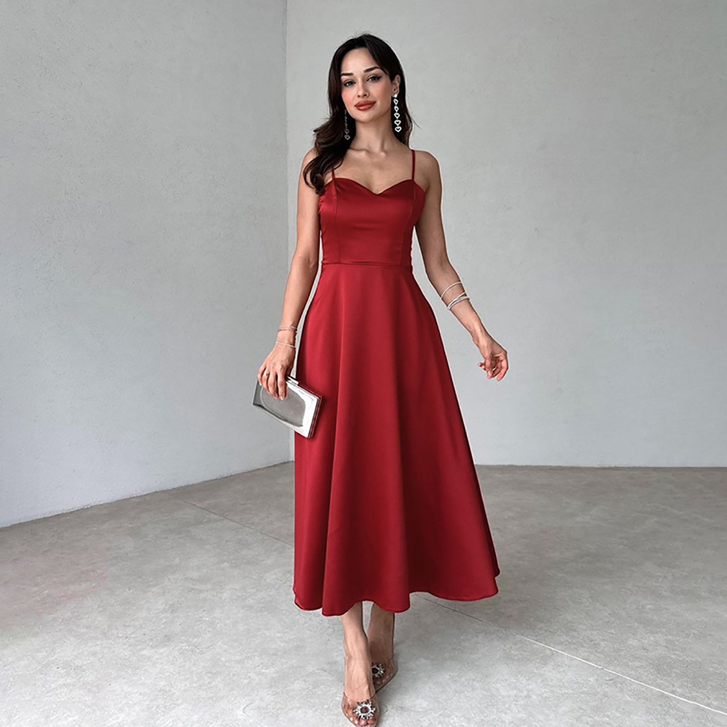 Women Fit & Flare Maxi Dress