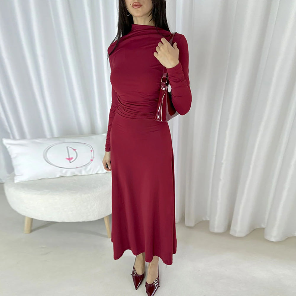 Women Gathered Bodycon Dress