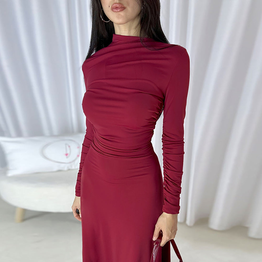 Women Gathered Bodycon Dress